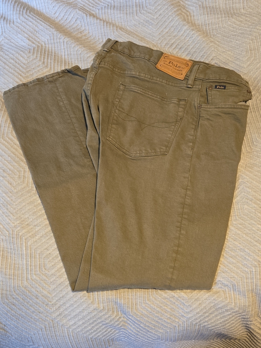 Polo by Ralph Lauren Olive Straight-Leg Men's Jeans